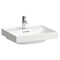 Laufen Meda mosdótál 55x46 cm négyszögletes klasszikus fehér fényes H8161120001091