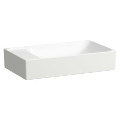 Laufen Meda mosdótál 60x35 cm négyszögletes mosdótálak fehér fényes H8121130001121