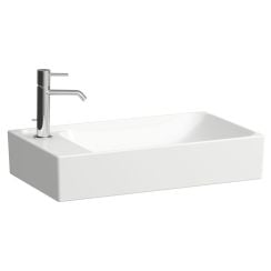 Laufen Meda mosdótál 60x35 cm négyszögletes mosdótálak fehér matt H8121137571051