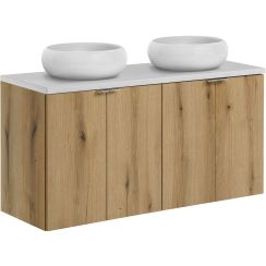 Készlet szekrény Comad Nova Oak NOVA OAK A 82-60-2D, pult Comad Nova White NOVA WHITE 89-120, UN-WIKI-SW