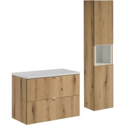 Készlet szekrény Comad Nova Oak NOVA OAK A 82-80-2S, szekrény Comad Nova Oak NOVA OAK A 80-03-2D(W80-01A), NOVA WHITE 89-80, NOVA WHITE 83-27-Q