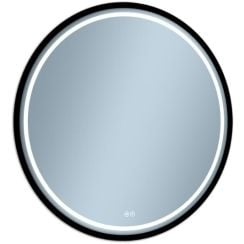Venti Baltic tükör 80x80 cm kerek világítással páramentesítő fóliával fekete 5907722357083