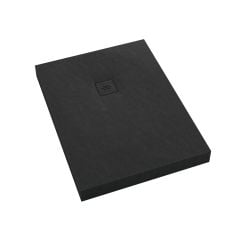 Schedline Nonlimits Black Stone téglalap zuhanytálca + előlap 90x70 cm fekete 3ST.N1P-7090/C/ST-M1/C/ST