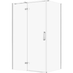 Cersanit City zuhanykabin 120x90 cm négyszögletes króm fényes/átlátszó üveg S584-089