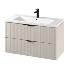 Cersanit (produkt bez serii) mosdó szekrénnyel 100 cm bézs S801548