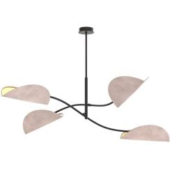 Emibig Lotus függőlámpa 4x10 W szürke/hamvas 1462/4