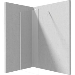 Deante Prizma zuhanykabin fal walk-in 120 cm fehér matt/átlátszó üveg KTJ_A32P