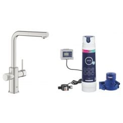 Készlet csaptelepek víztisztító berendezésekhez Grohe Blue 30601DC0, mosogató alatti szűrő Grohe Blue 40875000
