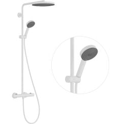 Hansgrohe Pulsify S Puro zuhany készlet fal trópusi zuhany opcióval fehér 24237700
