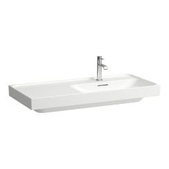Laufen Meda mosdótál 100x46 cm négyszögletes beépíthető fehér fényes H8171170001091