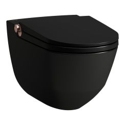 Laufen Cleanet Riva bidéfunkciós wc függő perem nélkül fekete H8206917190001