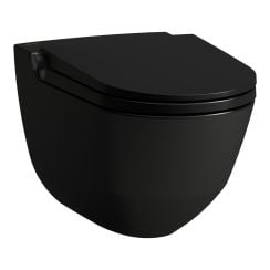 Laufen Cleanet Riva bidéfunkciós wc függő perem nélkül fekete H8206917230001