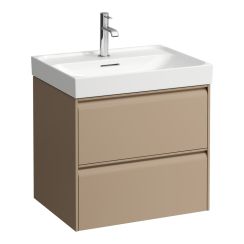 Laufen Meda szekrény 58.5x45x51.5 cm mosdókagyló alá akasztható cappucino H4215720114651