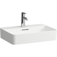 Laufen Val mosdótál 55x40 cm négyszögletes mosdótálak fehér H812284A001041