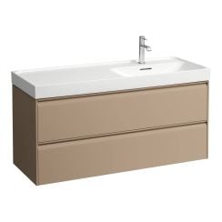 Laufen Meda szekrény 118x45x51.5 cm mosdókagyló alá akasztható cappucino H4217620114651