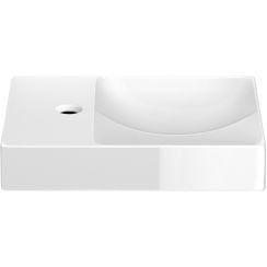 Clou Vale mosdótál 38x19 cm négyszögletes klasszikus-mosdótálak fehér CL/03.03161.01.L