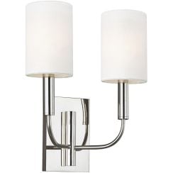 Elstead Lighting Brianna oldalfali lámpa 2x60 W nikkel FE-BRIANNA2-PN