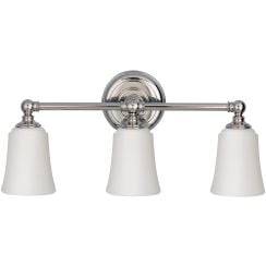 Elstead Lighting Huguenot Lake oldalfali lámpa 3x3 W króm FE-HUGOLAKE3BATH