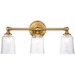 Elstead Lighting Huguenot Lake oldalfali lámpa 3x3 W sárgaréz FE-HUGOLAKE3BATH-BB