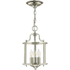 Elstead Lighting Gentry függőlámpa 3x60 W nikkel HK-GENTRY-P-S-PN