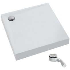 Schedpol Solido négyzet alakú zuhanytálca szifonnal 90x90 cm fehér 3.1461