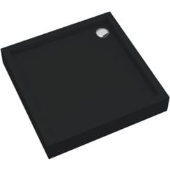 Schedpol Medium Black Mat négyzet alakú zuhanytálca 90x90 cm fekete 3.4731/C/MG