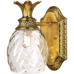 Elstead Lighting Plantation oldalfali lámpa 1x3 W sárgaréz HK-PLANTATION1-BATH-BB