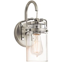 Elstead Lighting Brinley oldalfali lámpa 1x60 W nikkel KL-BRINLEY1-NI