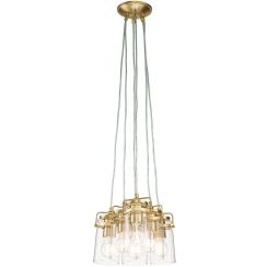 Elstead Lighting Brinley függőlámpa 6x60 W sárgaréz KL-BRINLEY6-BB