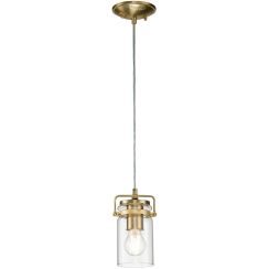 Elstead Lighting Brinley függőlámpa 1x60 W sárgaréz KL-BRINLEY-MP-BB