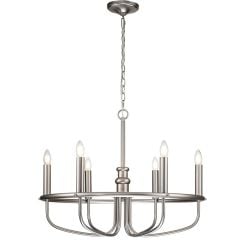 Elstead Lighting Capitol Hill függőlámpa 6x40 W nikkel KL-CAPITOL-HILL6-BN