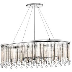 Elstead Lighting Piper függőlámpa 6x60 W króm KL-PIPER-ISLE-PC