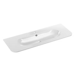 Comad Pure mosdótál 120x46 cm félkör alakú beépíthető fehér PURE WHITE GLOSS UM 120-46