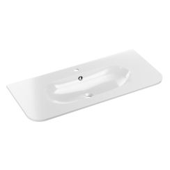 Comad Pure mosdótál 100x46 cm félkör alakú beépíthető fehér PURE WHITE GLOSS UM 100-46