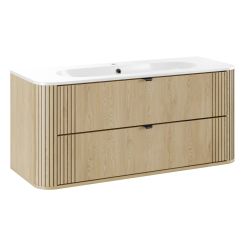 Készlet szekrény Comad Ovalia Cremona OVALIA CREMONA 82-120-46-2S, mosdótál Comad Pure PURE WHITE GLOSS UM 120-46