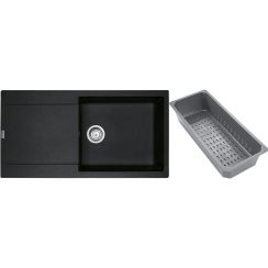Franke Maris gránit mosogató lefolyóbetéttel 97x50 cm szürke/grafit/onix 114.0743.074