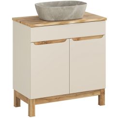 Készlet szekrény Comad Bali Cashmere BALI CASHMERE 82-80-46-2D, mosdótál Comad Anna UN-ANNA-MY1, NATURE WOTAN 89-80-46 M