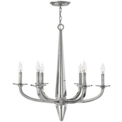 Quintiesse Ascher függőlámpa 6x60 W nikkel QN-ASCHER6