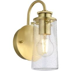 Quintiesse Braelyn oldalfali lámpa 1x40 W sárgaréz-átlátszó QN-BRAELYN1-BB