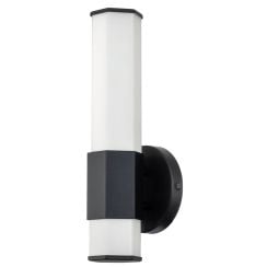 Quintiesse Facet oldalfali lámpa 1x12 W fekete-opál QN-FACET-LED1-BK-BATH