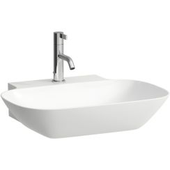 Laufen Ino mosdótál 56x45 cm klasszikus fehér fényes H8163024001041