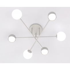 Emibig Holon mennyezeti lámpa 6x8 W szürke 1561/6