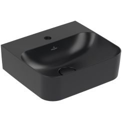 Villeroy & Boch Finion mosdótál 43x39 cm négyszögletes klasszikus-beépíthető-mosdótálak fekete 43644LR7