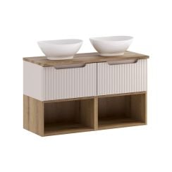Készlet szekrény Comad Nova Cashmere NOVA CASHMERE 82-50-40-1S, szekrény feletti pult Comad Nature Coast Evoke NATURE COAST EVOKE 89-100-40 M, COAST EVOKE UN 81-50-29, UN-LOLA-GW