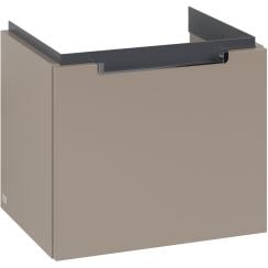 Villeroy & Boch Subway 2.0 szekrény 48.5x38x42 cm mosdókagyló alá akasztható szürke A68510VM