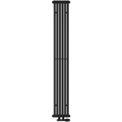 AG Evo Line Eterna Uno szobai radiátor 180x21.5 cm podłączenie alsó fekete AG.ETVU.180.21.9005T