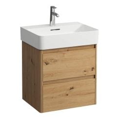 Laufen Base 2.0 szekrény 52x40x51.5 cm mosdókagyló alá akasztható tölgy H4113621082671