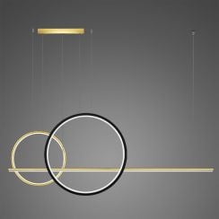 Altavola Design Linea függőlámpa 3x57 W fekete-arany LA087/P2X_60_40_150_3k_gold_black