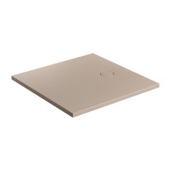 Omnires Aquarock négyzet alakú zuhanytálca fedéllel 80x80 cm bézs AQUAROCK80-KDB