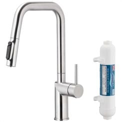 KFA Armatura Duero Pure Style konyhai csaptelep szűrővel álló inox 6623-312-22